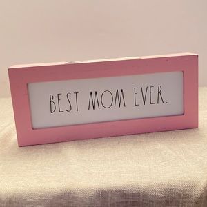 Rae Dunn BEST MOM EVER Decor Sign